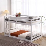 Twin Low Bunk Bed Solid Wood Over Frame For Kids Children. Fixed Price $179.99.