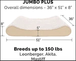 Furhaven Ultra Plush Lounger Orthopedic Cat & Dog Bed, Cream, Jumbo Plus,openbox. Fixed Price $113.99.