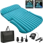 Suv Air Mattress W/ Pump & Pillows, Flocked Double-sided Bed, 661LB Cap, Teal. Fixed Price $62.99.