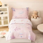 Perfemet 4 Piece Toddler Girl Bedding Set Space Theme Pink Wi.... Fixed Price $55.18.