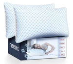 Nestl Coolest Pillow Heat Moisture Reducing Ice Silk Gel Queen 20"X30" - Pack. Fixed Price $39.00.