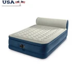 Queen Raised Air Mattress W/ Built-in Pump Headboard Portable Comfort Sleep New. Fixed Price $119.22.