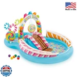Intex Candy Zone Inflatable Kiddie Pool: Kids With Water Sprayer. Fixed Price $115.99.