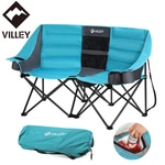 Villey Double Camping Chair Heavy Duty Padded Couch Cooler Bag New. Fixed Price $140.99.