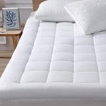 Queen Mattress Pad Cover Cooling Topper Pillow With Down Alterna.... Fixed Price $37.93.