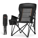 Folding Camping Chair 500 Lb Heavy Duty Portable Black E01CC-220-BLK High Point. Fixed Price $124.99.