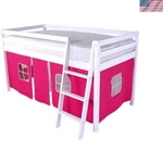 Pink Bed Tent For Bunk Loft Kids Cabin Play Fun Privacy. Fixed Price $87.82.