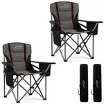 Camping Chair 2 Pack 500LB Heavy Duty Padded Adjustable Lumbar Support Fair Wind. Fixed Price $129.99.