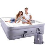Alpha Camp 19 Queen Air Mattress With Built Pump, Blow Up 3 Mins. Fixed Price $119.99.