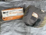 Vintage Ted Williams Inflatable Mattress & Sleeping Bag Set Camping Air Bed. Fixed Price $89.99.