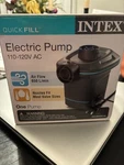 Intex Electric Air Pump 110 -120 Volt. Fixed Price $12.89.