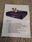 Camping Air Mattress Inflatable Pump Fast Fill Deflate Control Vtg Intex Queen. Fixed Price $28.95.
