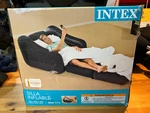Intex Pull-out Chair Inflatable Bed, 42" 87" 26", Twin (navy Blue). Fixed Price $49.00.