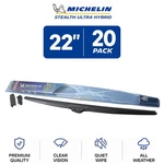Michelin Stealth Ultra Hybrid Wiper Blade Set 22" Dual-force Clarity 20-PACK. Fixed Price $99.95.