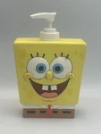 Vtg 2004 Spongebob Square Pants Soap Pump Lotion Viacom Resin. Fixed Price $31.00.