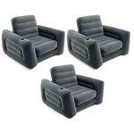 Intex Inflatable Pull Out Sofa Chair Sleeper W/ Twin Sized Mattress (3 Pack). Fixed Price $187.99.