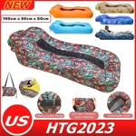 Inflatable Lounger Sofa Lazy Bed Travel Cammping Blow Up Beach Chair & Bag. Fixed Price $27.99.