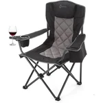 Arrowhead Outdoor KKS0339U Foldable Camping Chair With Armrest Charcoal Black. Fixed Price $75.04.