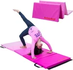 Tumbling Gymnastics Mat, Easy To Clean, Sturdy, Foldable Pink Color. Fixed Price $58.88.
