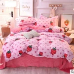 3D Pink Strawberry Princess KEP2696 Bed Pillowcases Quilt Duvet Cover Kay. Fixed Price $80.55.