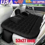 Inflatable Travel Car Air Mattress Back Seat Bed And Rest W/pillows Pump Bag. Fixed Price $34.98.
