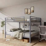 Full Over Bunk Bed Double Deck Heavy Metal Frame No Mattress W/ Guard Rail. Fixed Price $199.99.