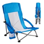 Dumos Low Beach Chair For Adults, Lightweight Folding With Cup Holder, Storage. Fixed Price $53.75.