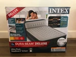 Intex Dura-beam Ultra Plush Inflatable Pillow Top Air Mattress With Headboard. Fixed Price $65.00.