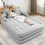 Grey Portable Inflatable Sofa Air Mattress Bed Light For Outdoor & Indoor. Fixed Price $85.99.
