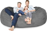 Luxurious Giant 7FT Bean Bag Chair With Microsuede Cover - Ultra Soft, Foam Fill. Fixed Price $340.92.
