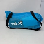 Chillax Inflatable Lounger Mattress Camping Beach Pool Movie Festival Blue Open. Fixed Price $12.00.