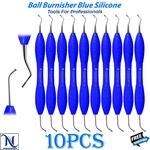 Dental Tool Ball Burnisher Plugger Stainless Steel Silicone Grip Blue. Fixed Price $61.86.