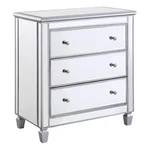 Beaumont Lane Modern 3-DRAWER Solid Wood/mdf Chest In Silver. Fixed Price $404.99.