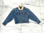 Gap Denim Jacket Sherpa Collar Oversized Blue Womens Xs Western Trucker Outdoor. Fixed Price $29.99.