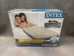 Intex Dura Beam Air Queen Size Mattress Velvety Surface Single High Bed. Fixed Price $35.00.