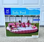Member's Mark Oversized Inflatable Pool Sofa Pink Lounge Float New Usa Fast Ship. Fixed Price $289.95.