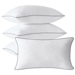 Frohaul Pillows Queen Size Set 4, Seersucker Bed With Microfiber Fill. Fixed Price $59.84.
