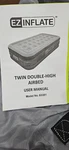 Ez Inflate Twin Double High Airbed Inflatable Mattress With Built-in Pump. Fixed Price $44.25.