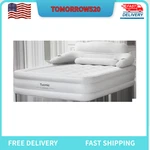 Inflatable High Raised Double King Size Air Bed Mattress W/pump Pillow Set Grey. Fixed Price $85.99.