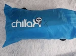 Chillax Inflatable Lounger Mattress Camping Beach Pool Movie Festival Blue Open. Fixed Price $35.99.