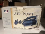 Greatland Outdoors 120 Volt Hand Held Air Pump W/ 3 Tips Lightweight Portable. Fixed Price $11.99.