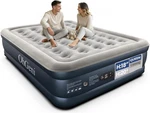 Ohgeni Queen Air Mattress 18" W/ Built-in Pump Inflatable Bed Dark Blue-new. Fixed Price $29.99.