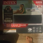 Intex Dura-beam Deluxe Queen Air Bed 24 High Rise Pillow Top Built-in Pump. Fixed Price $56.99.