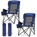 Camping Chair 500LB Heavy Duty Portable Collapsible 2 Pack Navy Lets Oversized. Fixed Price $179.99.