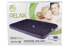 Relax Flocked Air Bed Queen Size Blue For Indoor Use And Camping. Fixed Price $54.94.