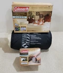 Coleman Double High Airbed Mattress, Queen, Ivory, W/dc Pump, Case, Sheet Clips!. Fixed Price $89.99.