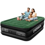 Best Cherimor Queen Air Mattress With Built-in Pump, 18" Raised Comfort, 800LBS. Fixed Price $131.22.