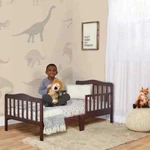 Espresso Wood Toddler Bed Childrens Sleeping Furniture Girls Cute Frame. Fixed Price $175.97.