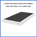 5" Steel Smart Box Spring, Twin-xl Full Queen Size, Folding Easy Assembly. Fixed Price $95.62.