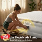 Yening Full Size Air Mattress 18" Tall Built-in Pump Raised Bed. Fixed Price $139.99.